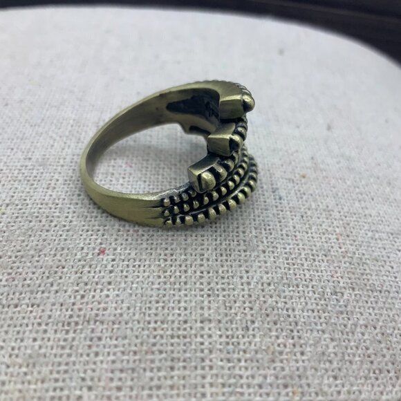 Lia Sophia - Kiam Family Sophia Gold Tone Swirls Ring 9 1/2 - Picture 6 of 6